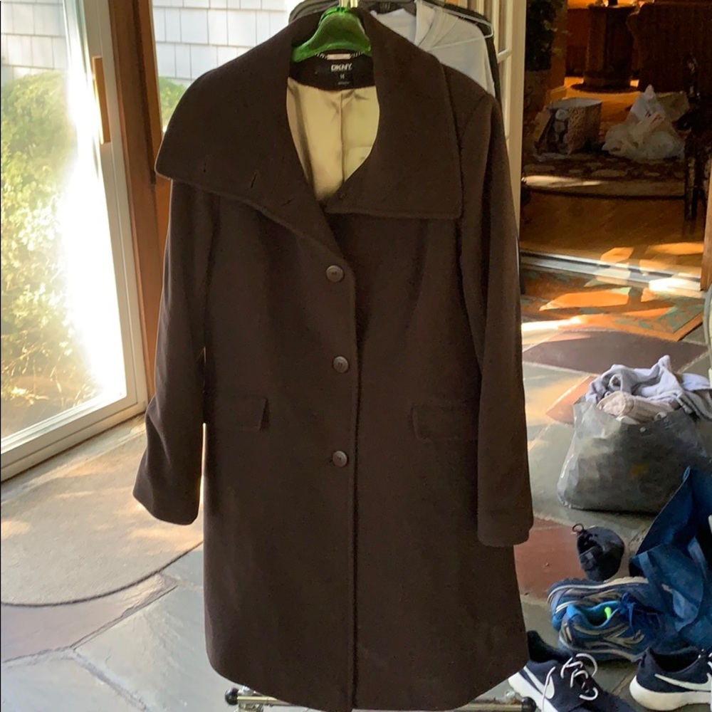 Dkny dark brown women’s coat